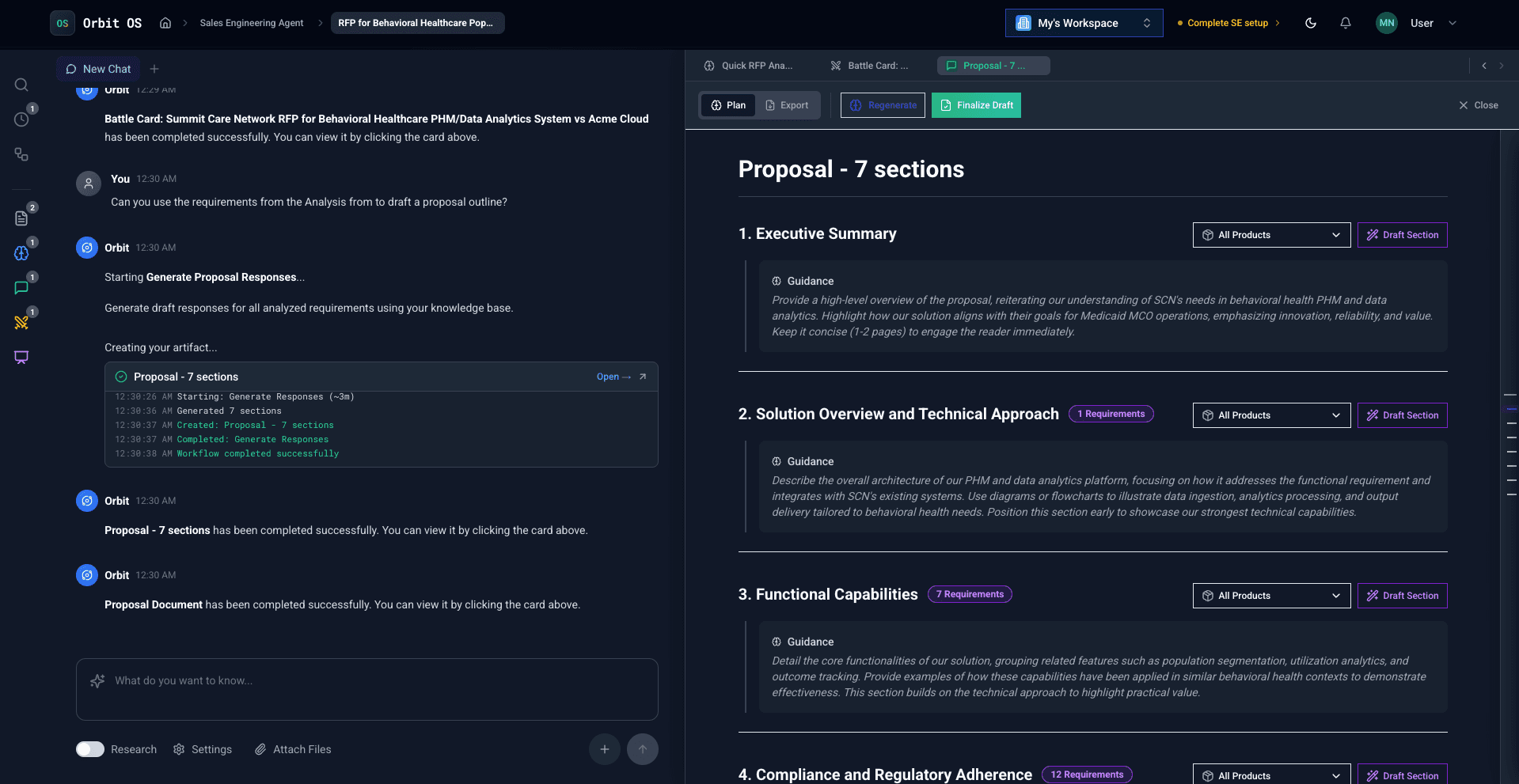 Proposal Outline View